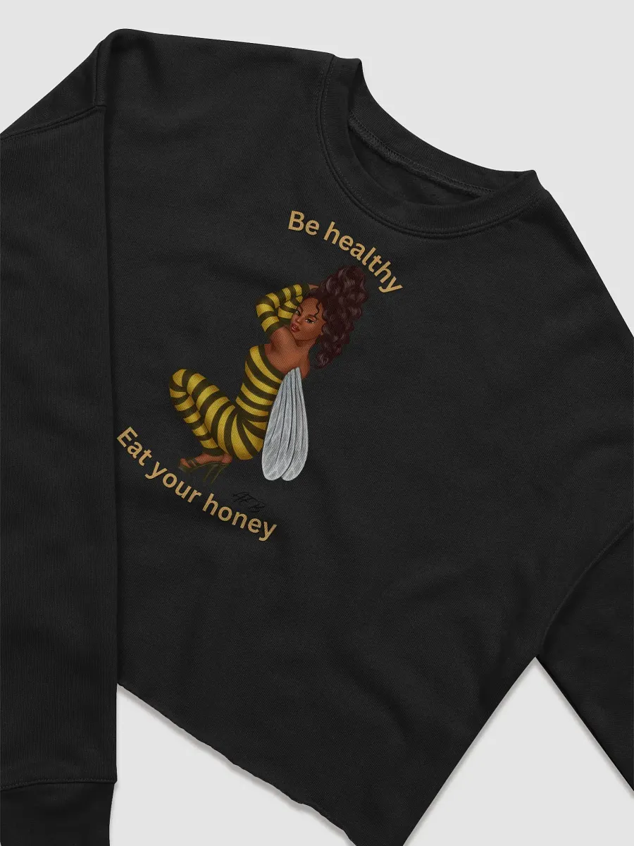 Buzzing Bee Fleece Crop Sweatshirt product image (4)