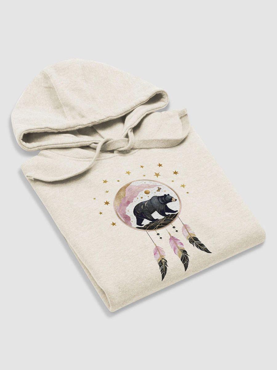Pink and Gold Glitter Medicine Shield Bear Hoodie product image (34)