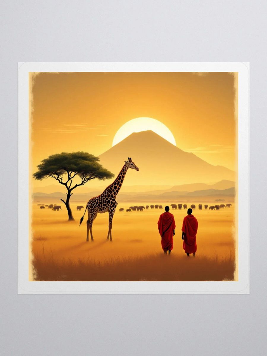 Serenity Sunset Kiss Cut Stickers product image (1)