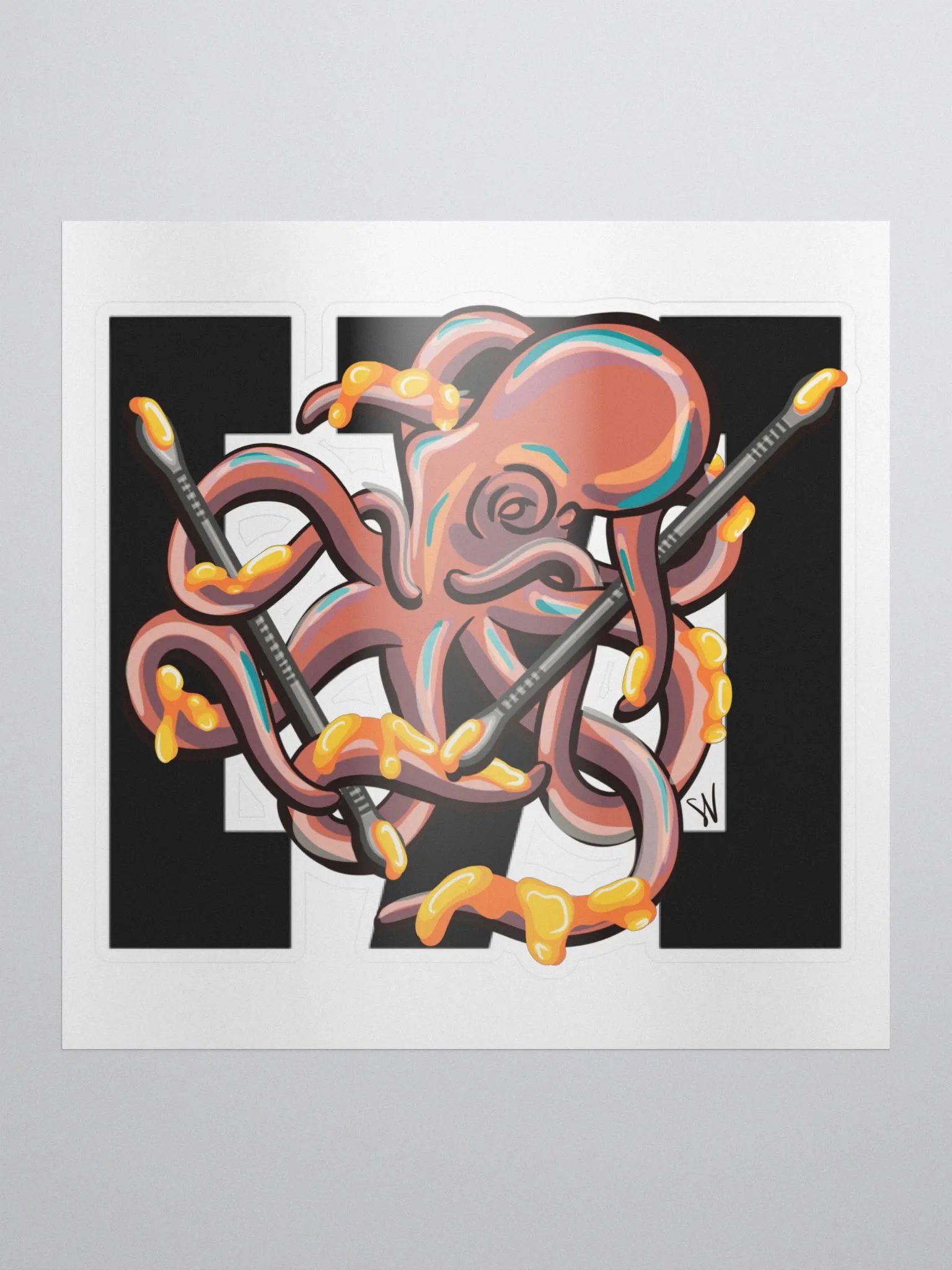 Dabbing Septopus Solid[7] Logo Sticker product image (4)