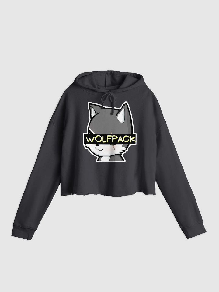 Women's WOLFPACK Crop Hoodie (Chibi Wolf) product image (4)