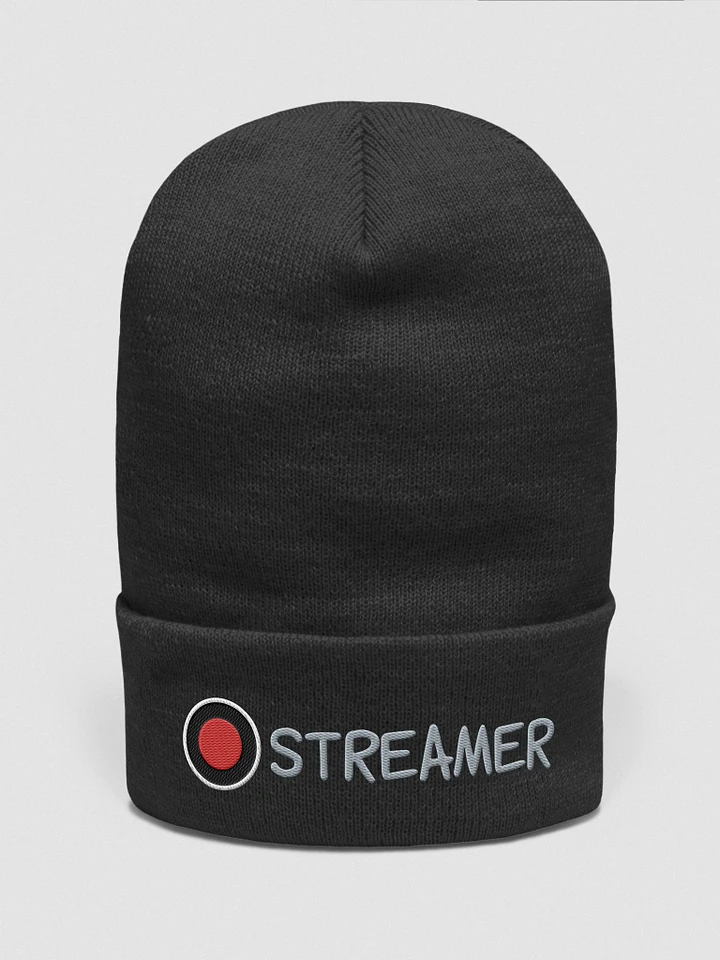 Streamer Beanie | Embroidered Cuffed Beanie product image (8)