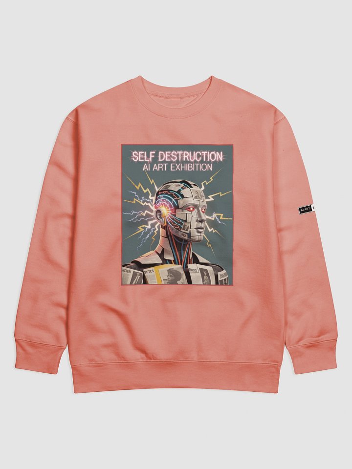 "SELF DESTRUCTION" premium cotton sweatshirt product image (1)