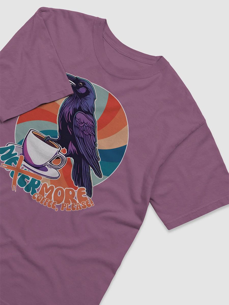 Nevermore Coffe Please! Raven Retro T.shirt product image (37)