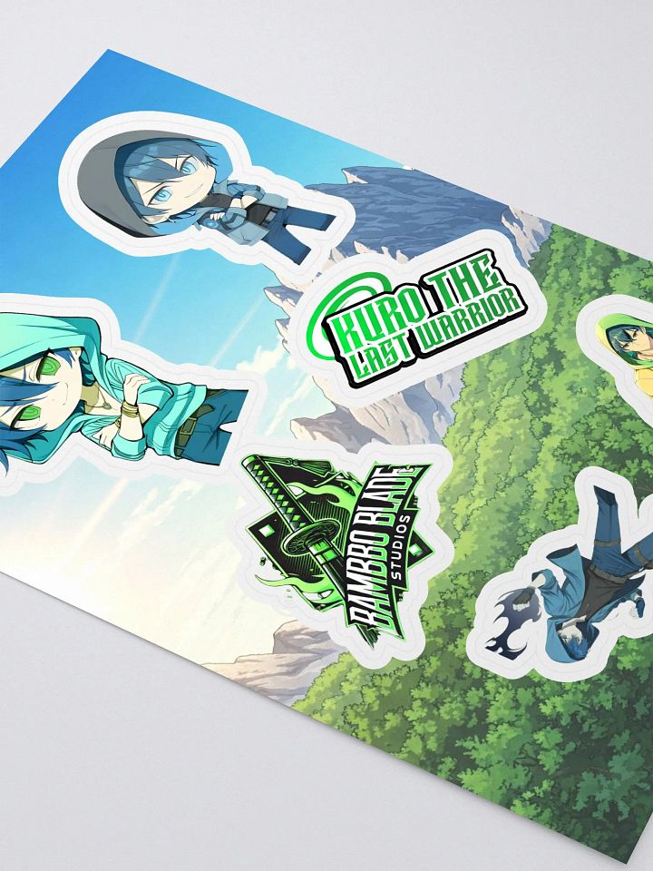 kuro and kai Chibi & logo Squad Sticker Sheet product image (2)