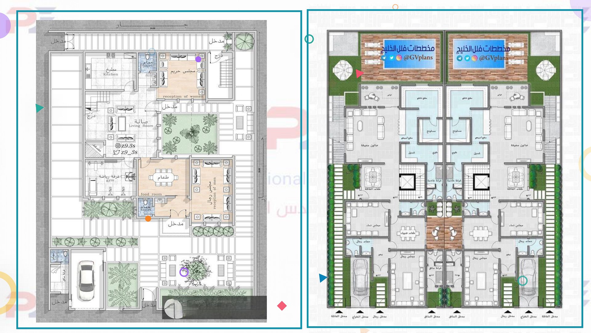 الدليل الشامل في تصميم الفلل 2000 مسقط فلل خليجية عصرية product image (6)