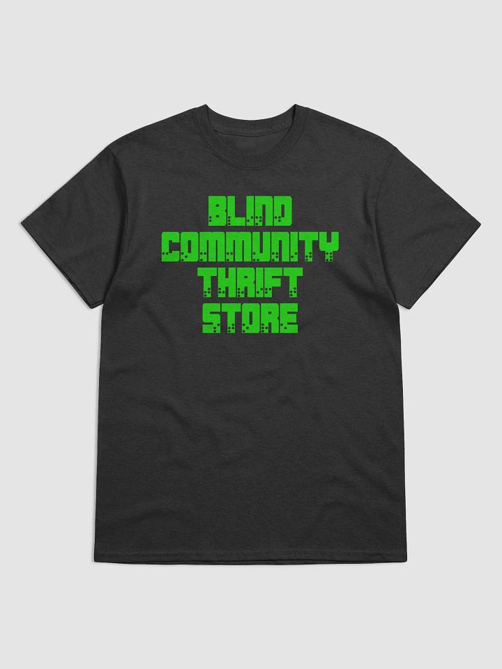 T Shirt Green Braille Logo 2 product image (7)