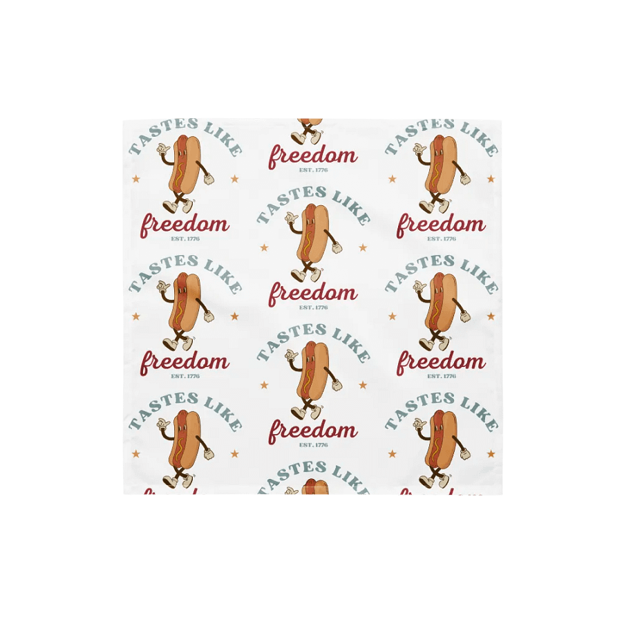 Tastes Like Freedom Hotdog Bandana product image (4)