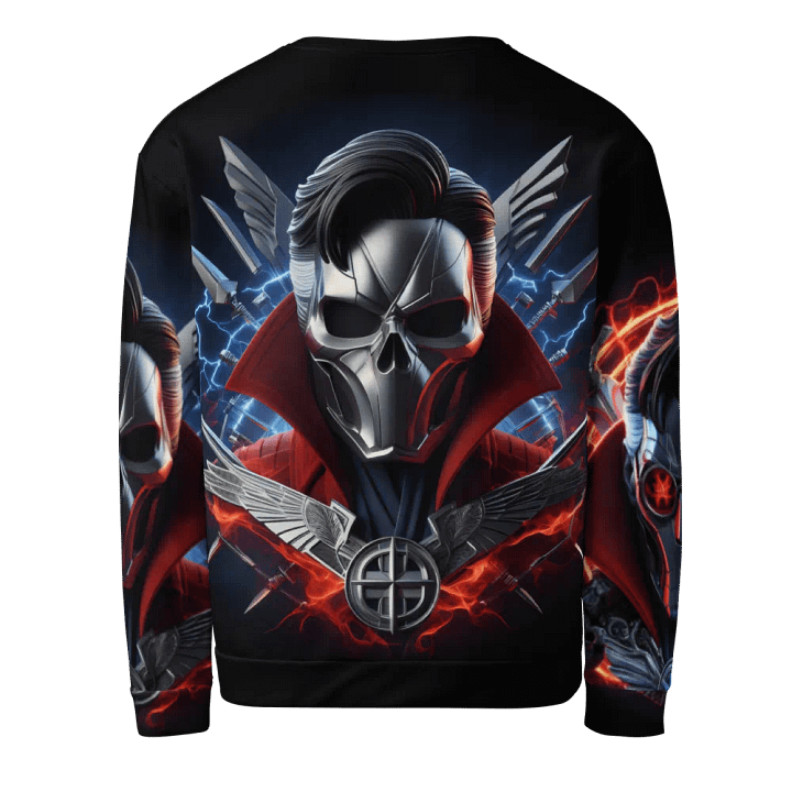 Silver Robot-Skull Face - Unisex Sweatshirt #1 product image (2)