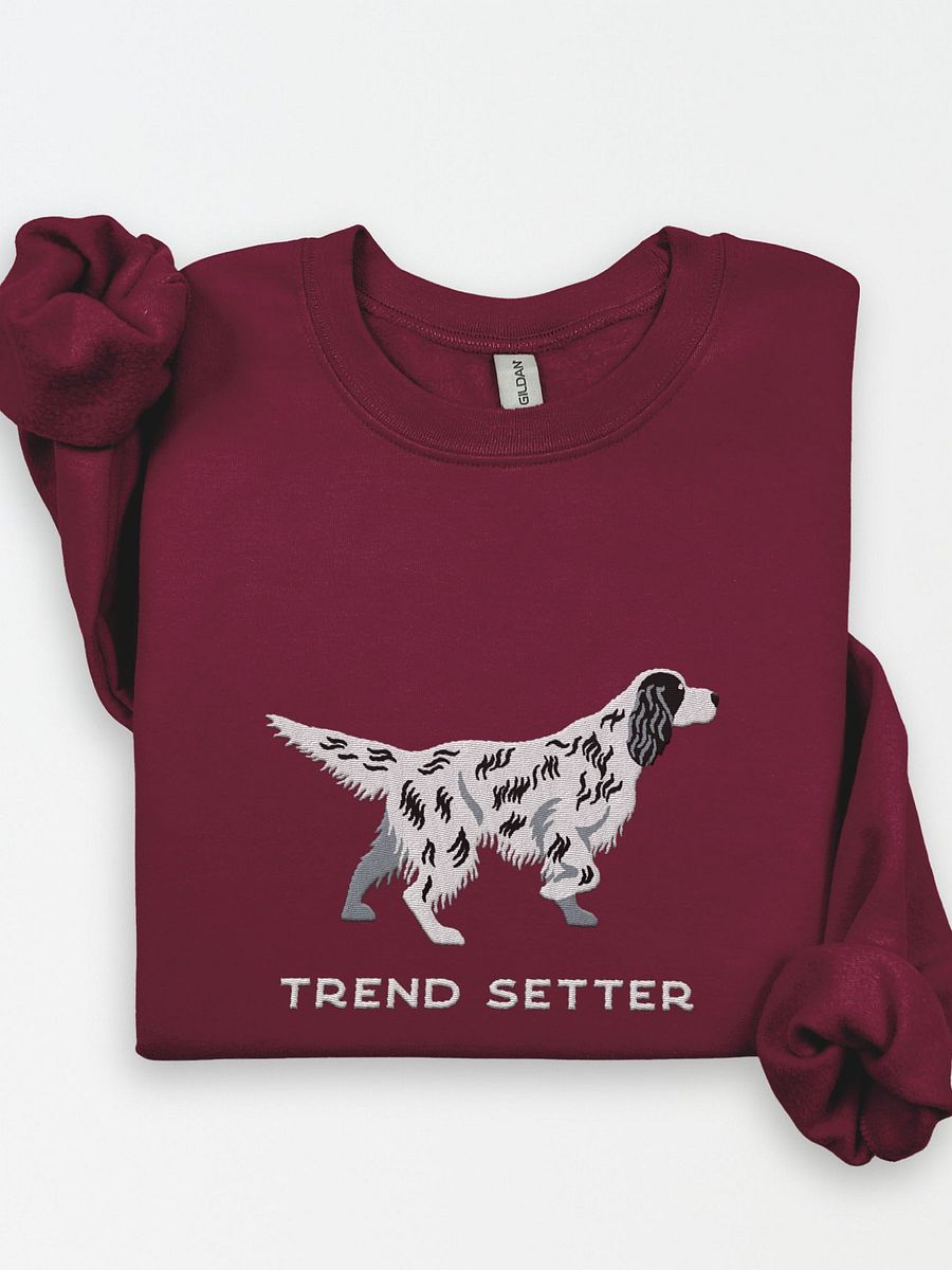Trend Setter Sweatshirt (Embroidered) of an English Setter product image (1)