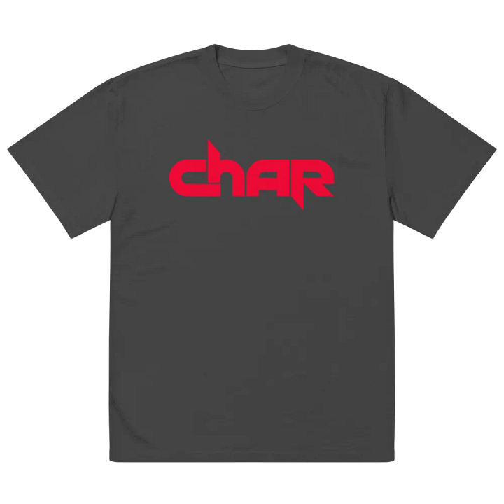 Char Angular Logo Red Oversized Tee product image (2)