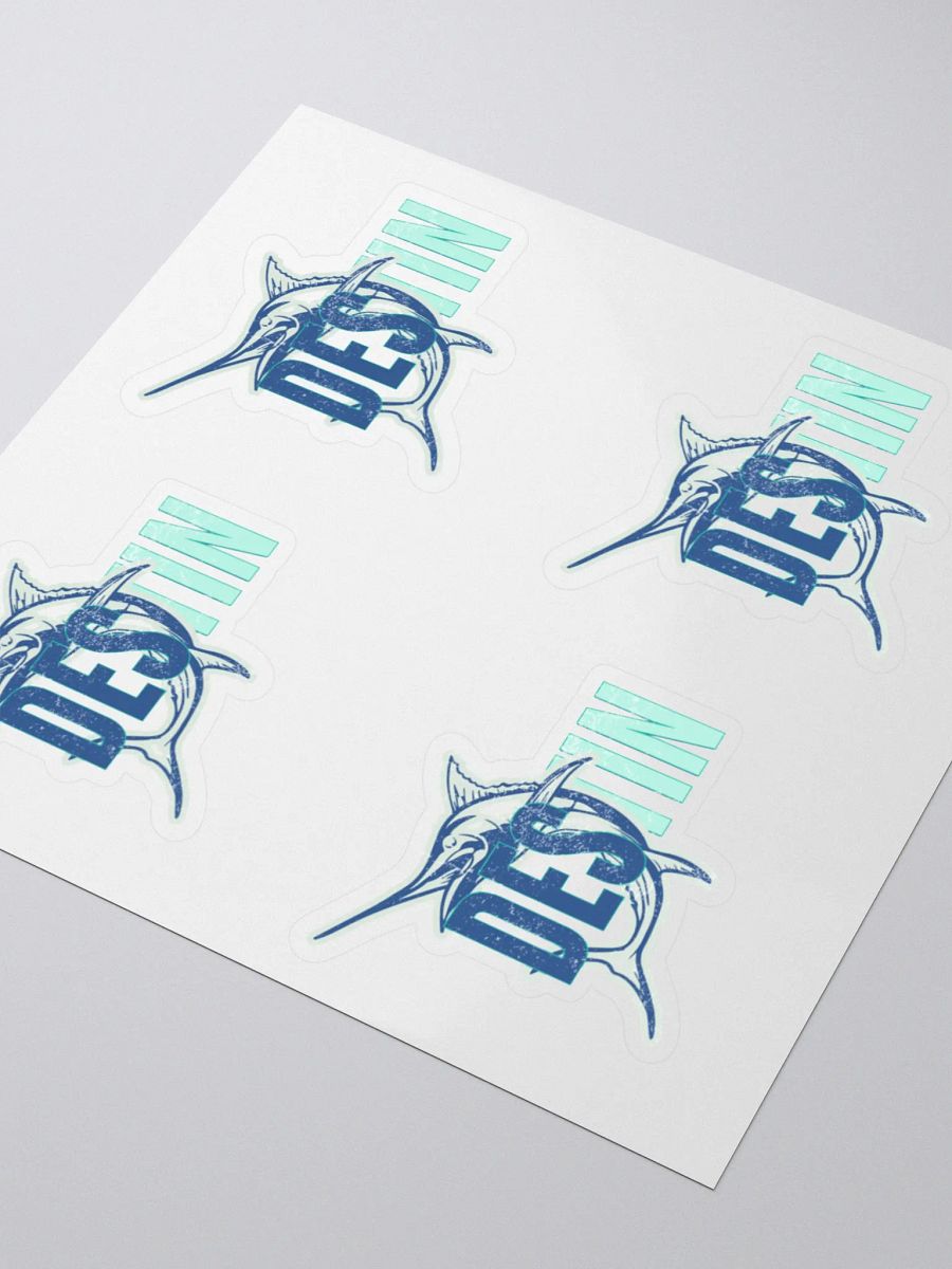 Marlin Distressed DESTIN Kiss Cut Stickers product image (3)