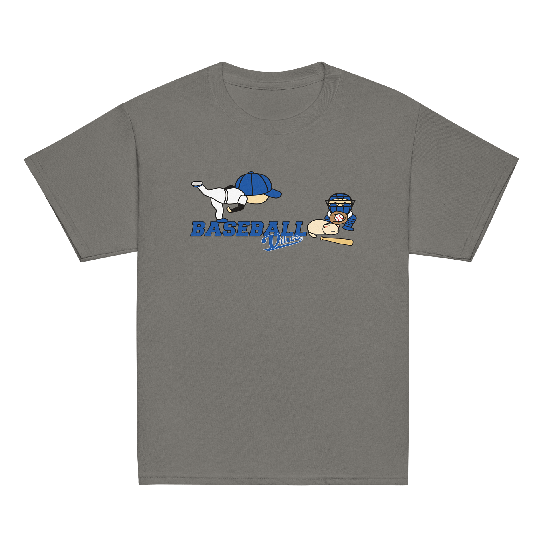 Baseball Cat (Baseball Vibes) - Youth Heavyweight T-shirt product image (2)