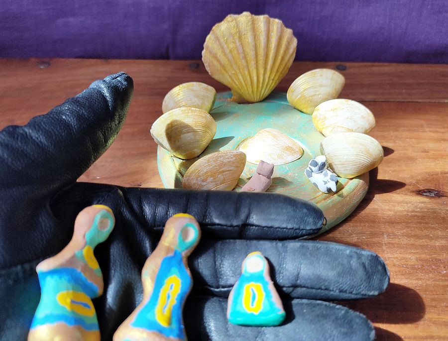Set presépio dos oceanos, conjunto único e artesanal, suporte de vela product image (5)