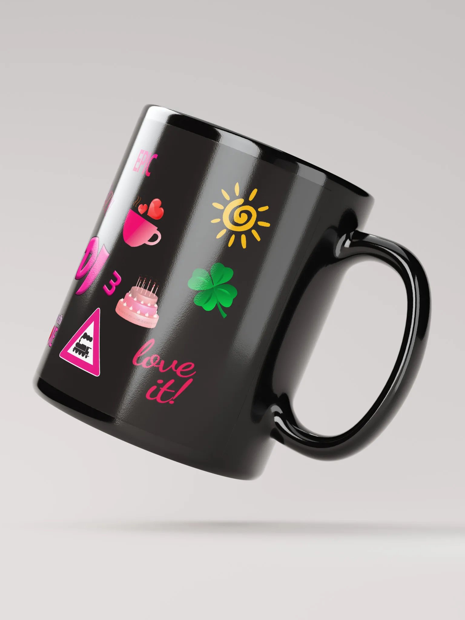 Lanaland Emote Mug Black product image (3)