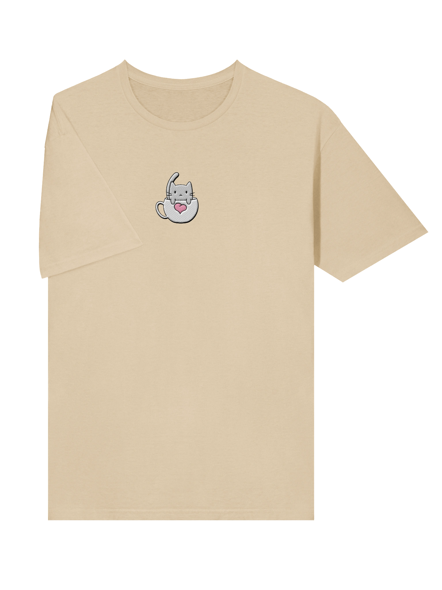 Softie's Café Logo T-Shirt || Centered, Embroidered product image (103)