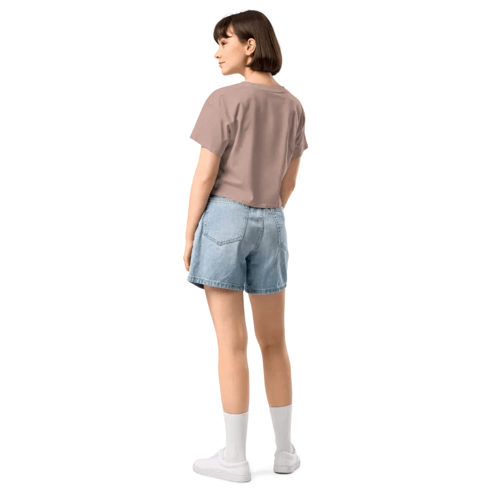 FUELED BY SPITE (maroon thread) embroidered cotton crop top product image (18)