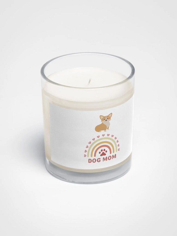 Rainbow Corgi Dog Mom Soy Wax Candle product image (2)