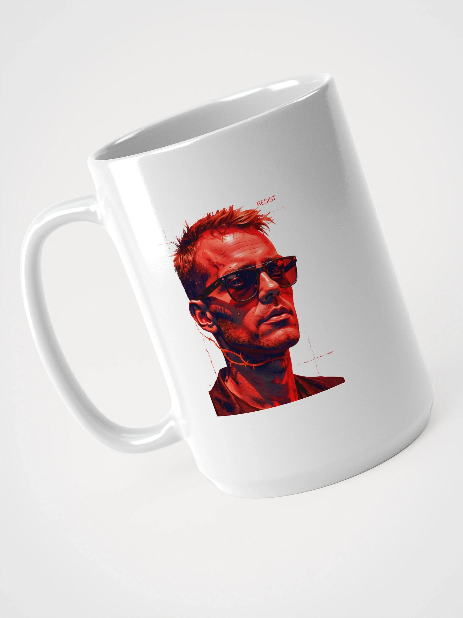 Original White Glossy Mug by KLERIK - A Man With No Tribe No Purpose No faith Is The Easiest To Control product image (4)