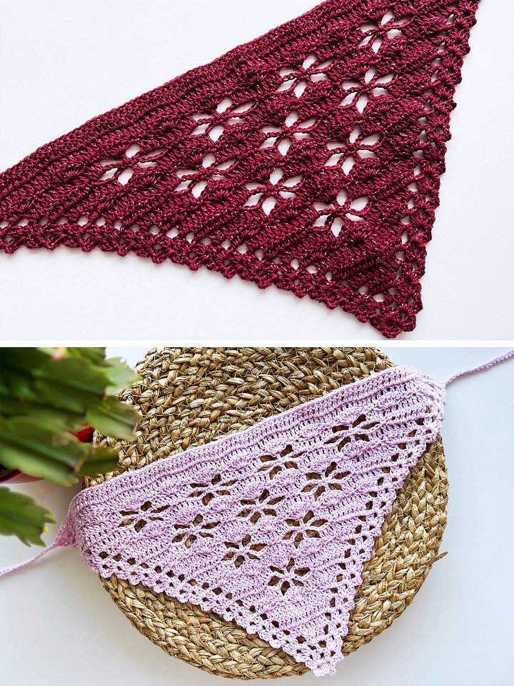 Crochet Pattern: Sakura Bandana product image (2)