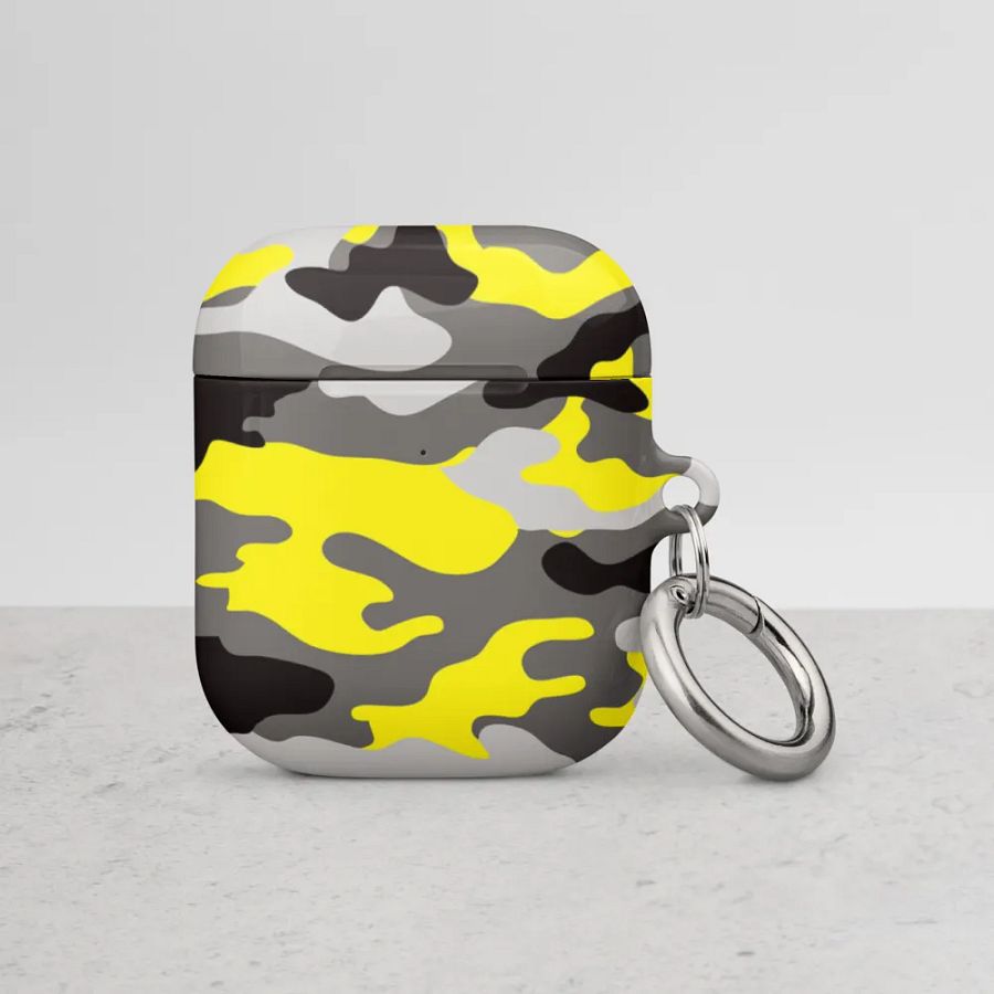 Yellow Camo AirPod Case product image (3)