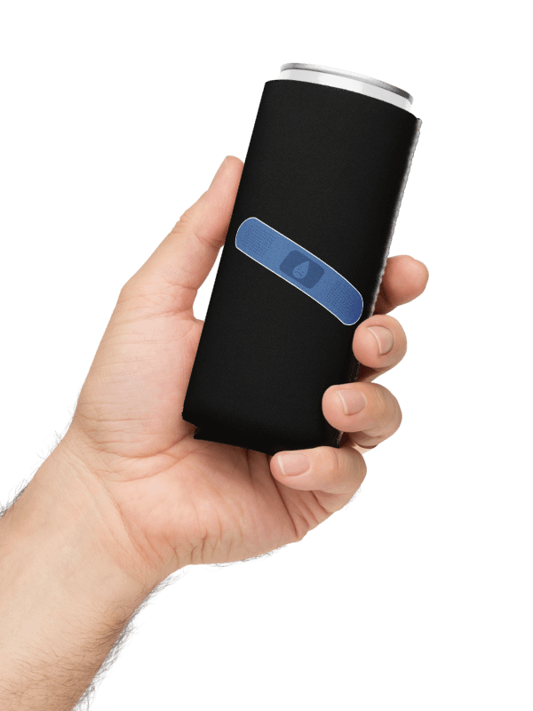 Severance Lumon Band-Aid Can Cooler – Minimalist Thriller Coozie for Apple TV Fans product image (1)