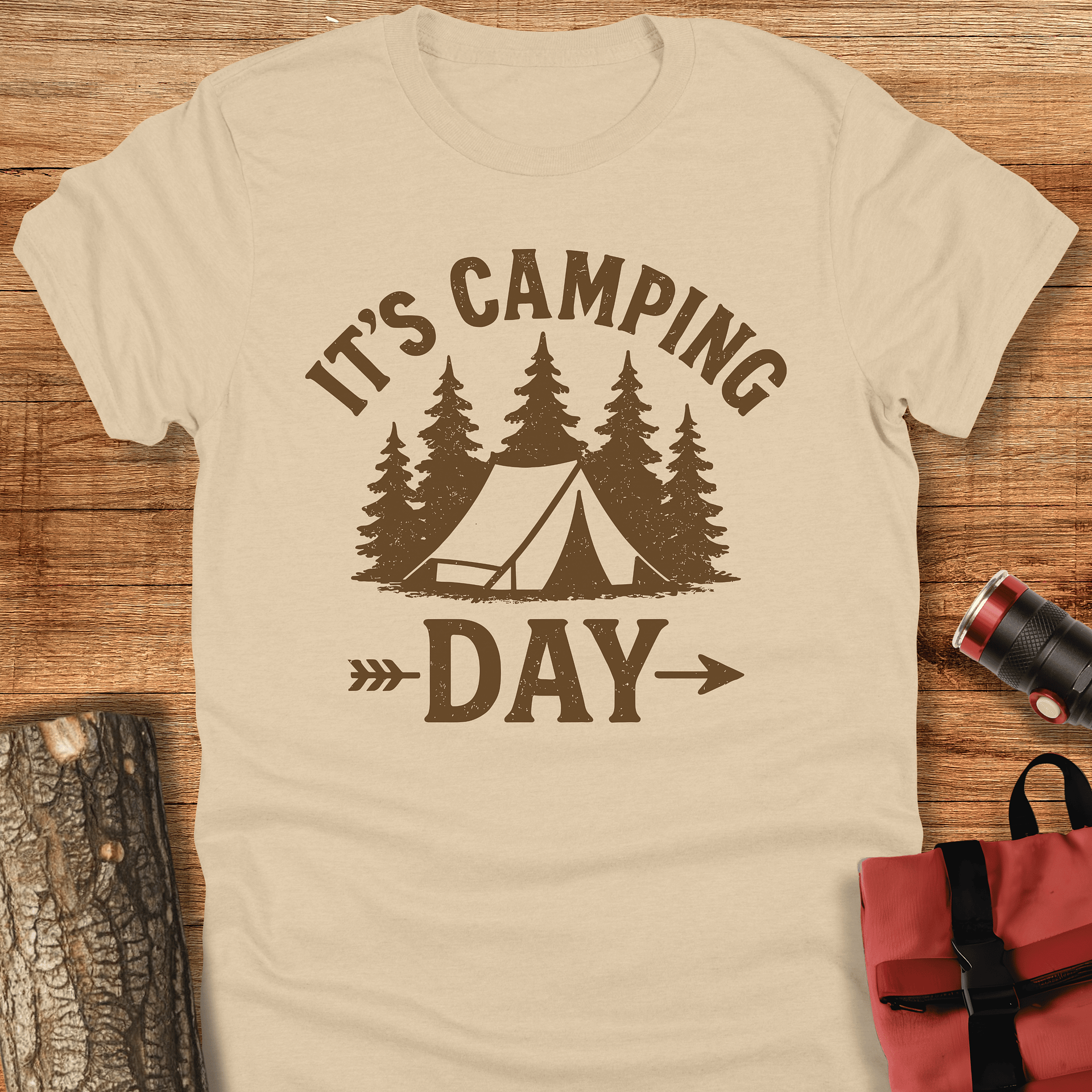 It's camping day, Vintage unisex t-shirt product image (1)