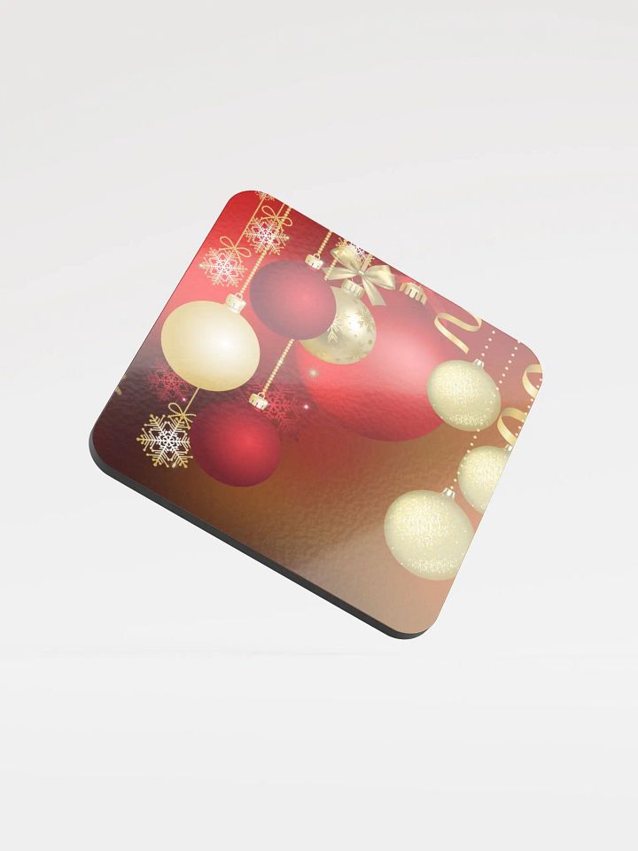 Festive Ornament Cork Coaster gift for entertainers moms colleagues friends product image (1)