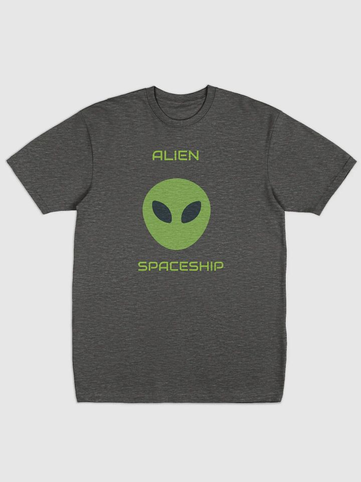 Alien Spaceship T-Shirt Gray product image (1)
