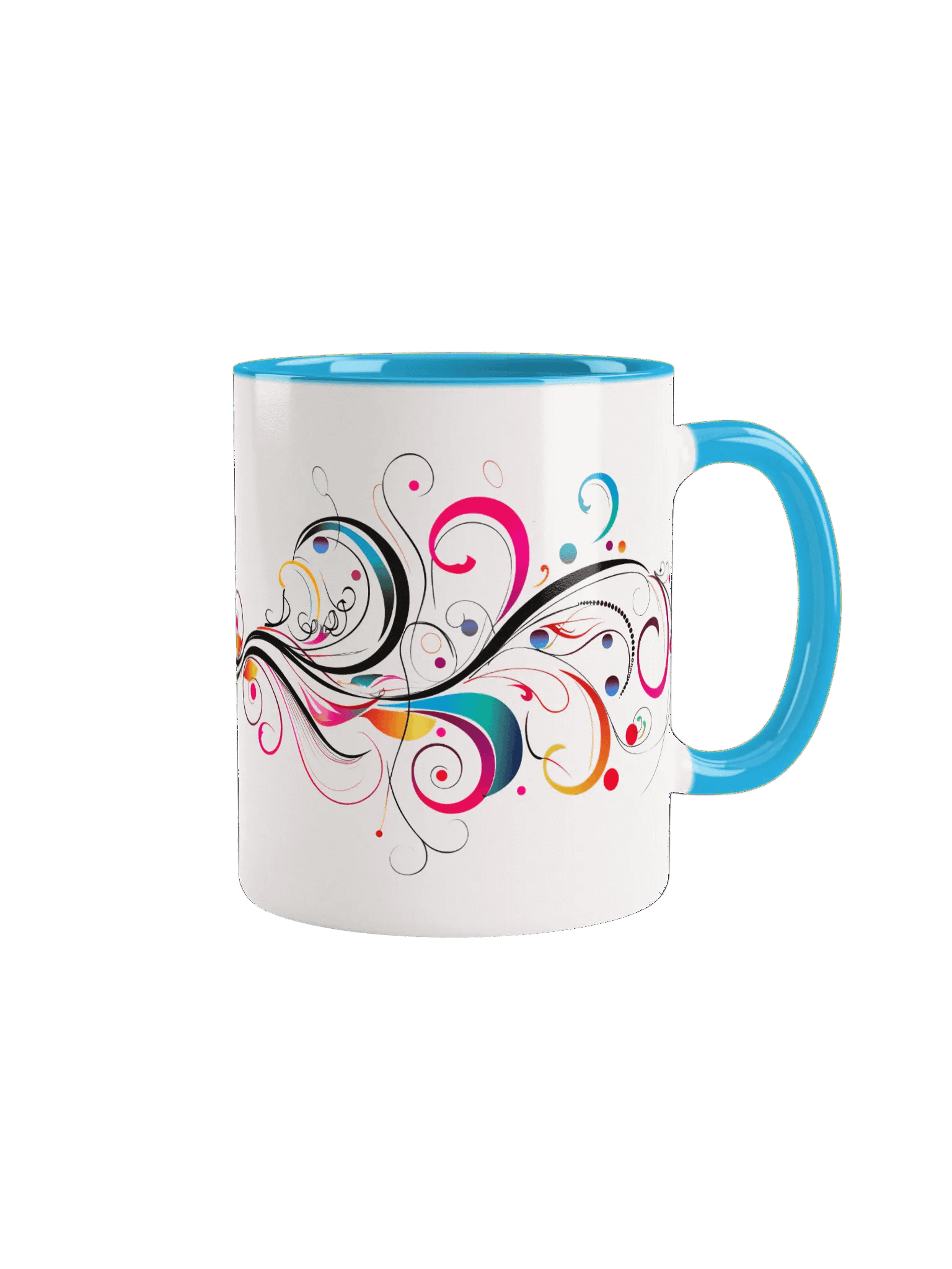 Vibrant Swirls Ceramic Mug product image (4)