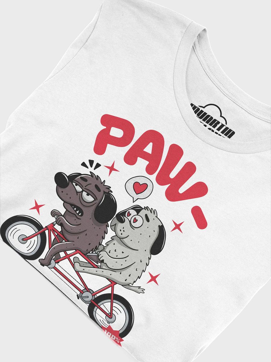 Paw-sitively Yours graphic t-shirt front print product image (5)