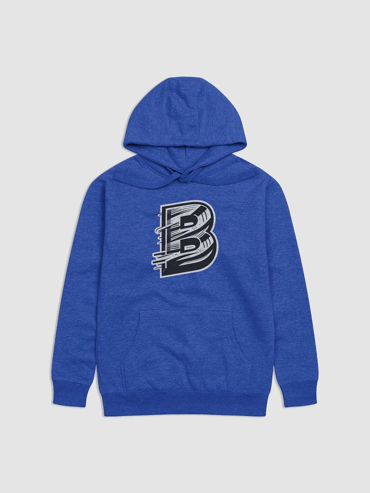 Dynamic Letter 'B' Unisex Premium Hoodie | AI Design initial B product image (1)