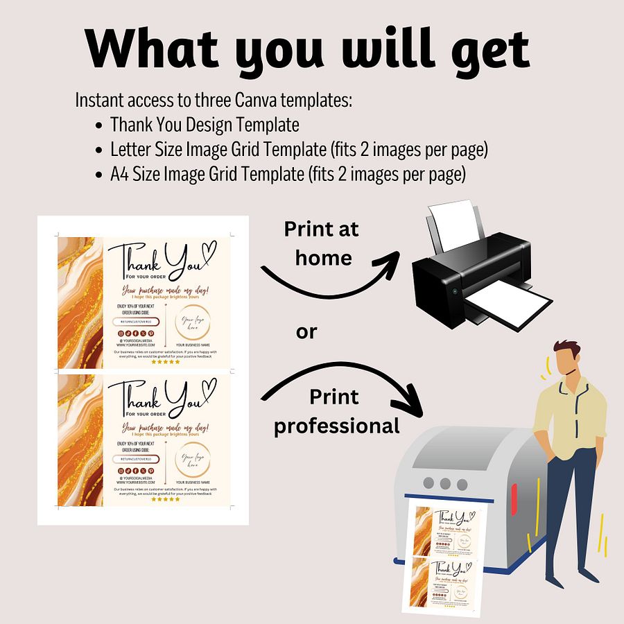Phoenix - Thank You Card Template product image (5)