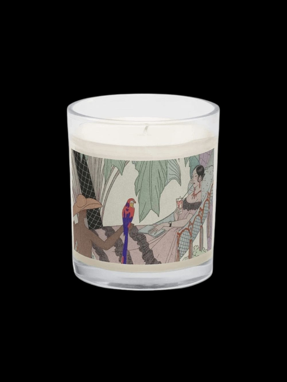 Tropical. Soy Wax Candle In A Clear Glass Jar. product image (2)