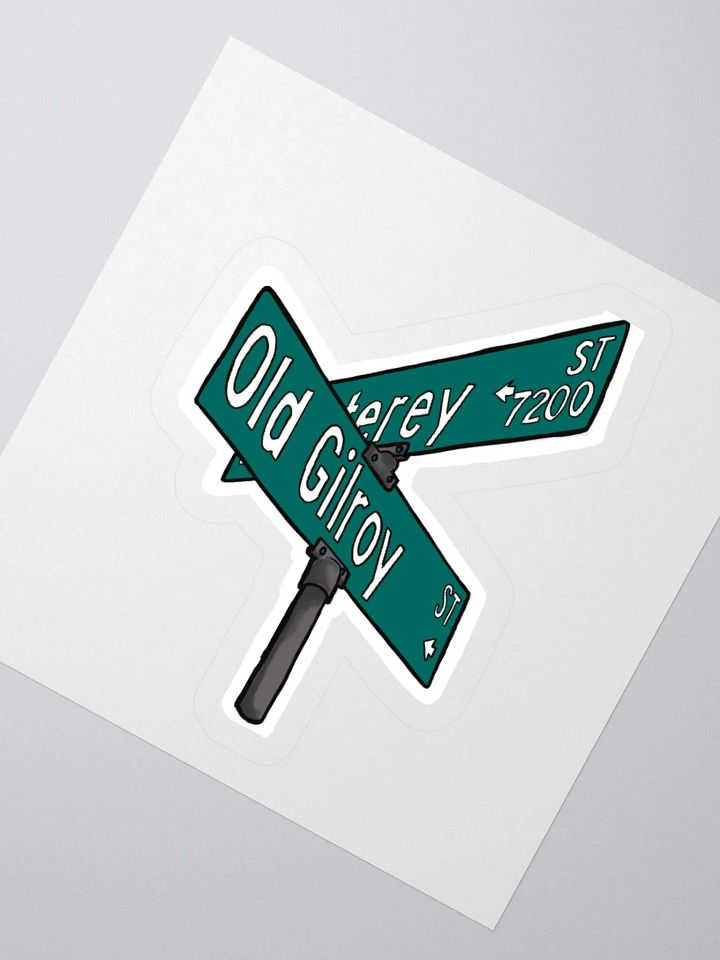 Gilroy Street Sign Sticker product image (2)
