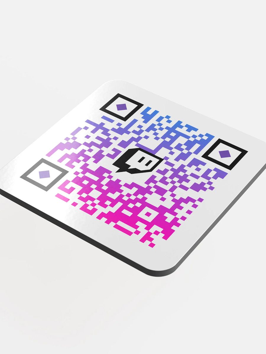 MA Twitch QR Code Cork Coaster product image (4)