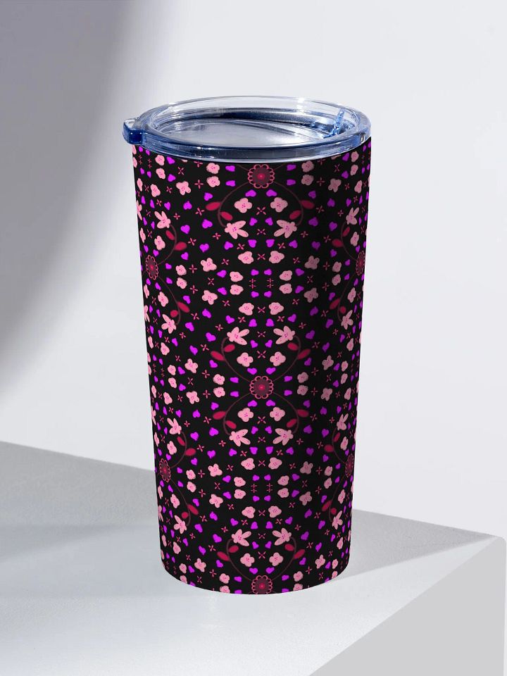 Hearts and Flowers Dark Tumbler product image (2)