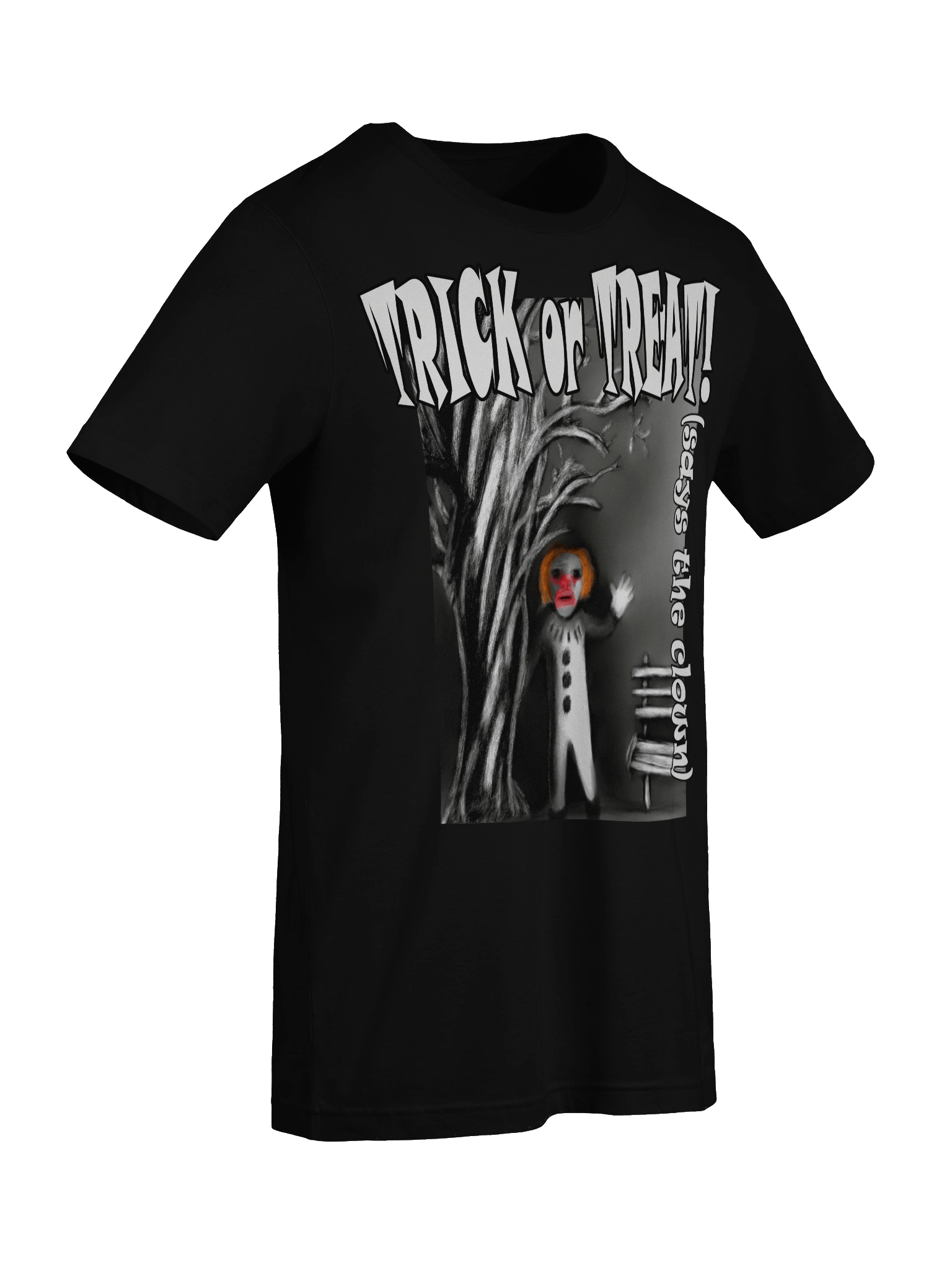 Eerie Clown Trick-or-Treat T-Shirt product image (9)