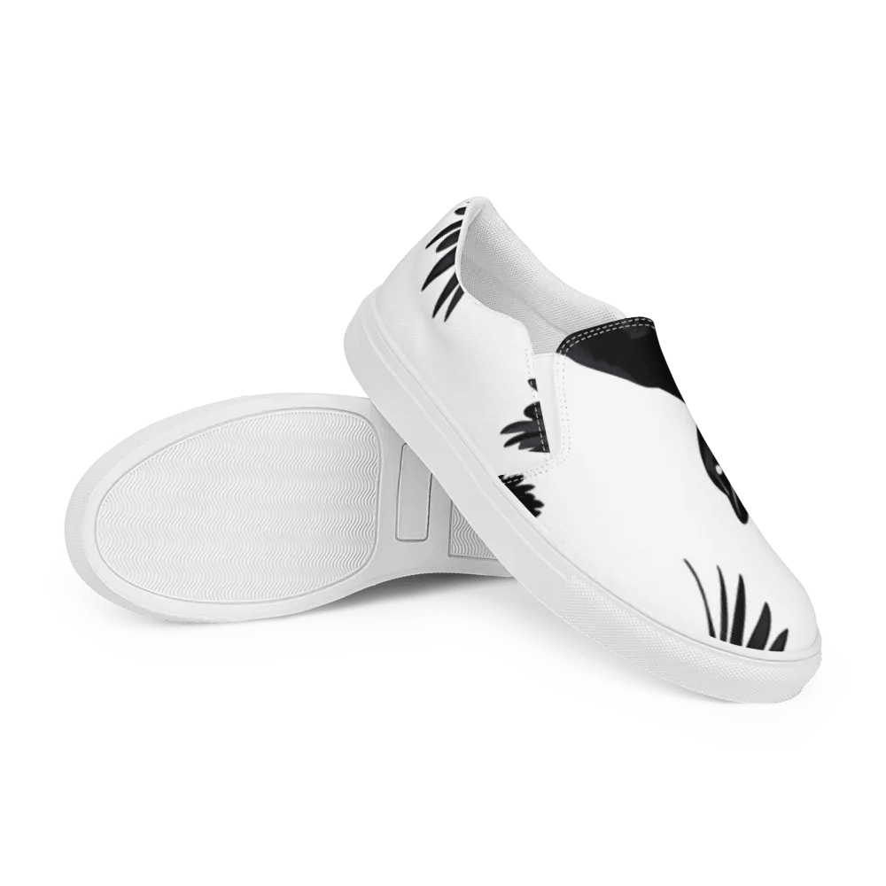 Men's Slip-On Canvas Shoes with Unique Crow Design 🖤 product image (12)