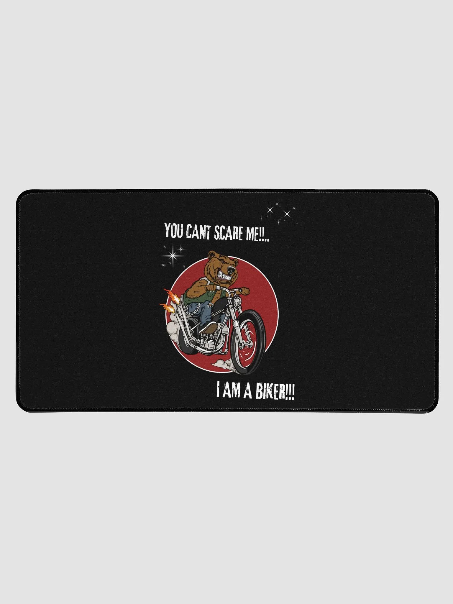 Fierce Biker Bear Desk Mat product image (1)
