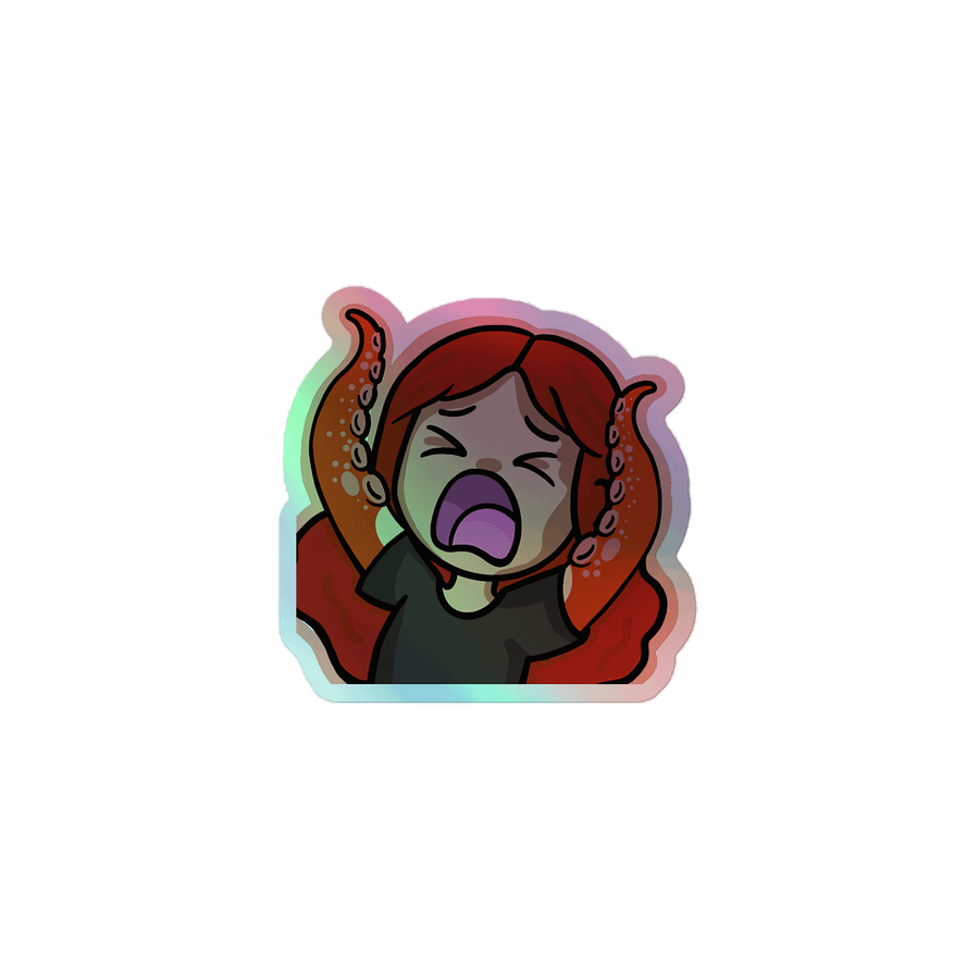 "I Love Tentacles" Holo Sticker product image (1)