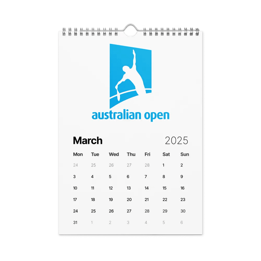2025 Australian Open Wall Calendar product image (9)