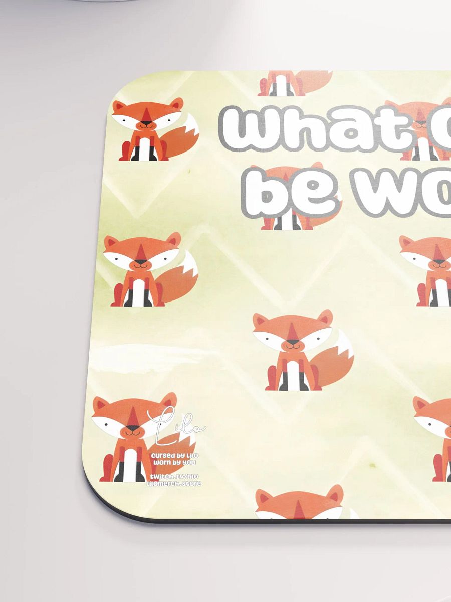 What Could Be Worse? Medium Mouse Mat - foxy product image (6)