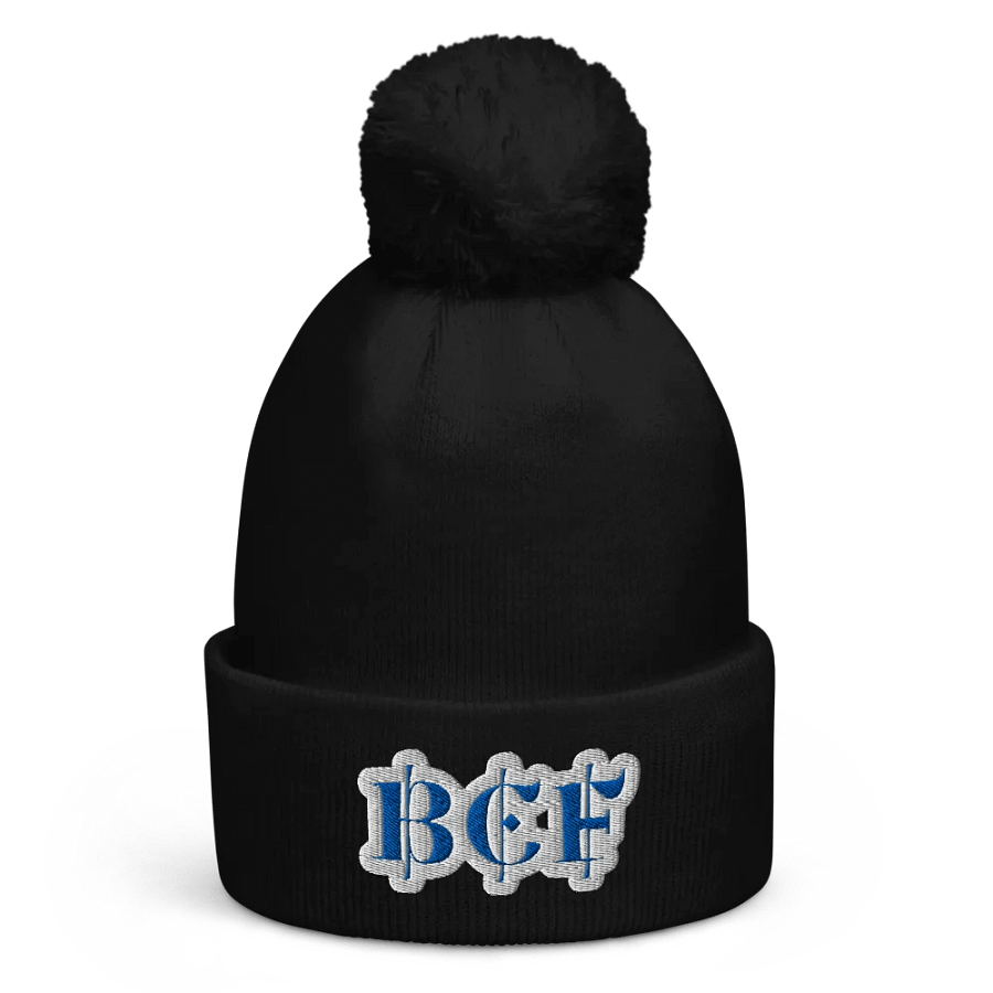 BCF Blue Stylized Pom-Pom Beanie product image (1)
