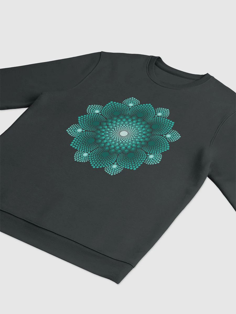 Turquoise Dot Mandala Unisex Eco Sweatshirt product image (3)