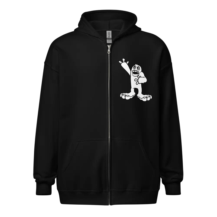 Mammott (White on Dark) Zip-up Hoodie product image (1)