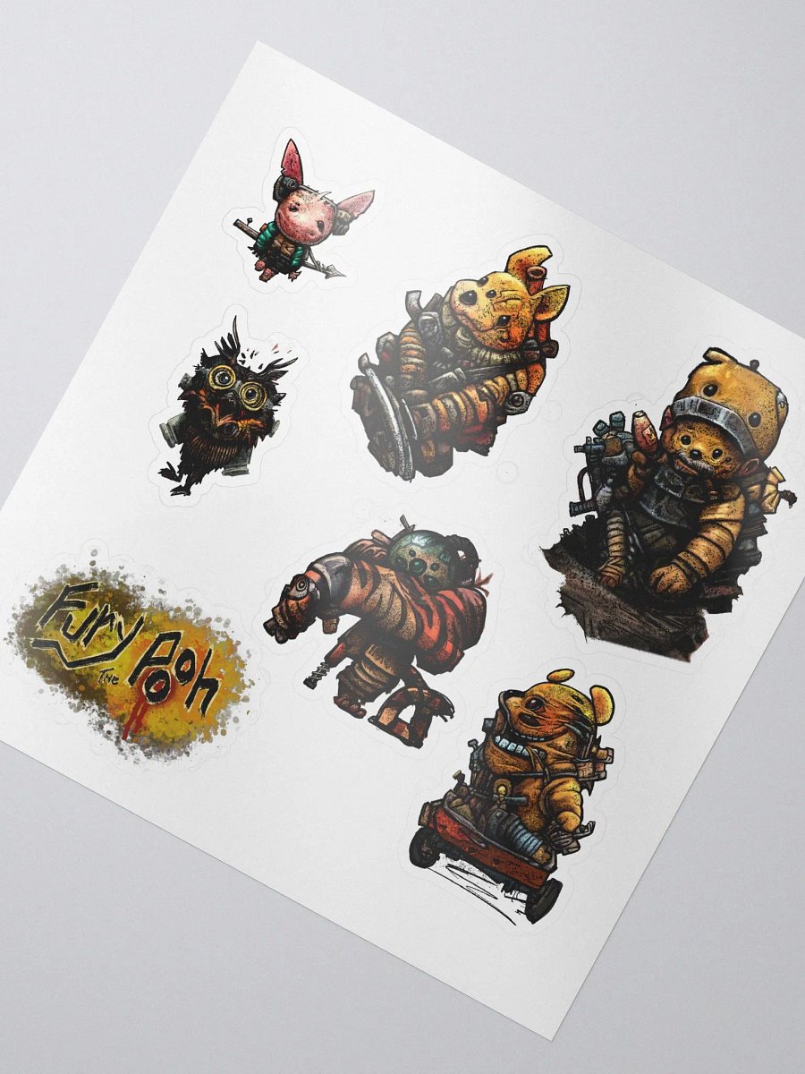Fury the Pooh sticker sheet product image (2)