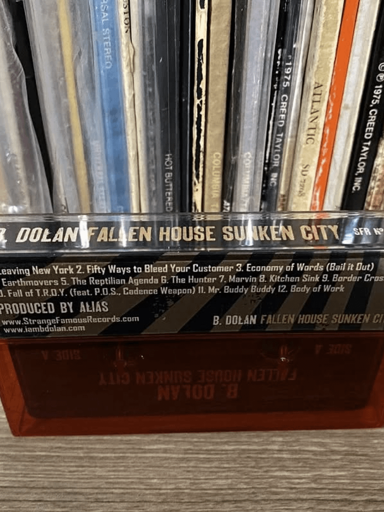 Autographed Cassette - B. Dolan "Fallen House, Sunken City" (2010) product image (2)