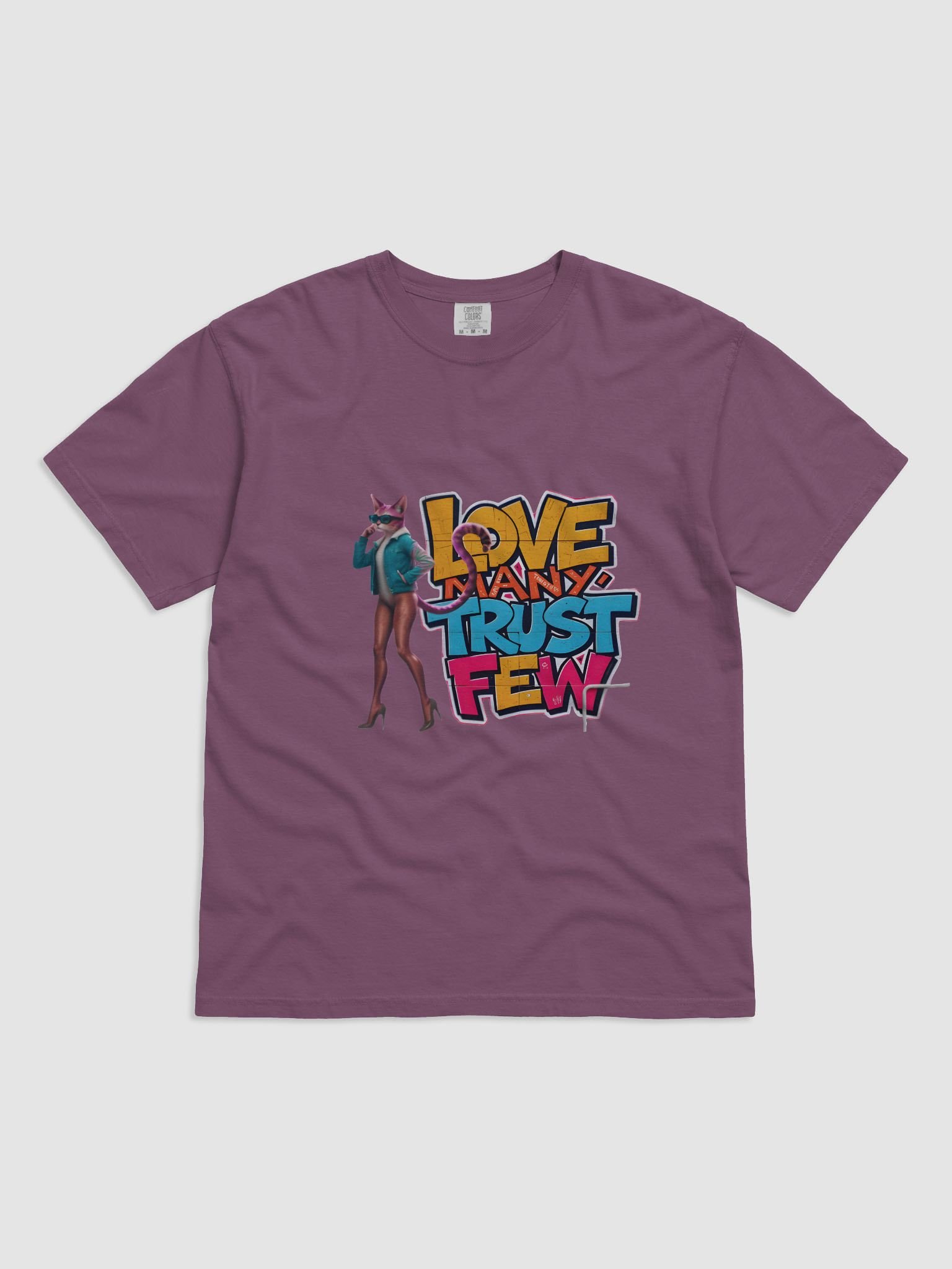 Love Many Trust Few Cat Graphic T-Shirt product image (7)
