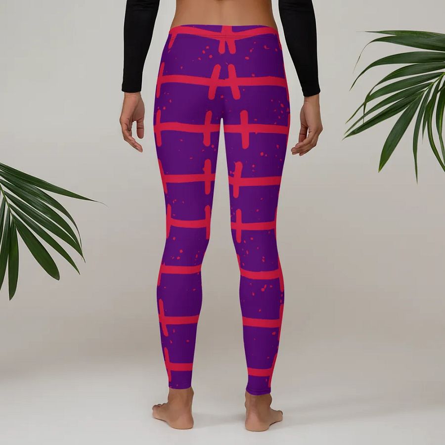 Customizable Grid Fusion Leggings product image (4)